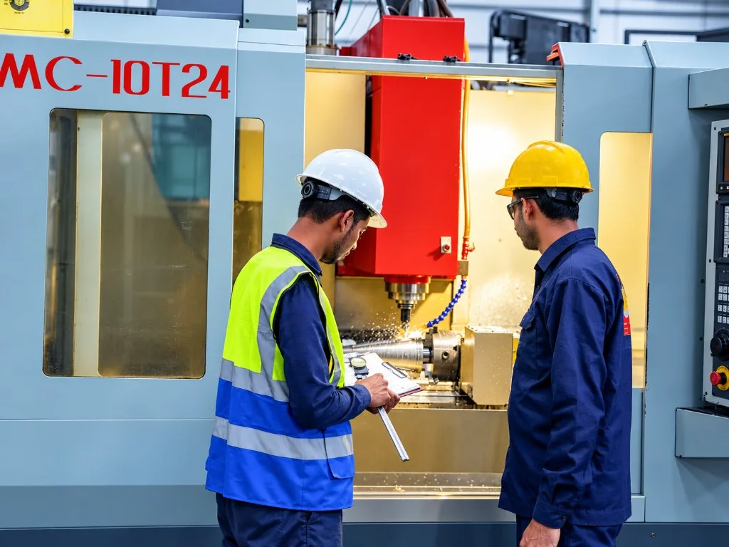 CNC workshop inspection at Chenab Engineering Works