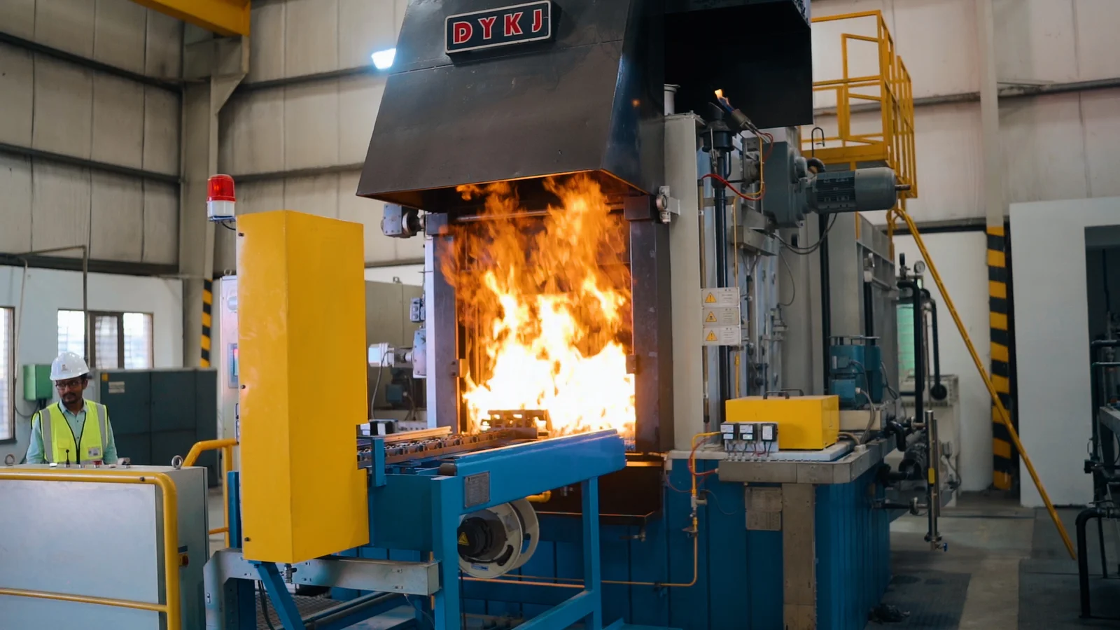 Heat treatment furnace facility at Chenab Engineering Works in Pakistan