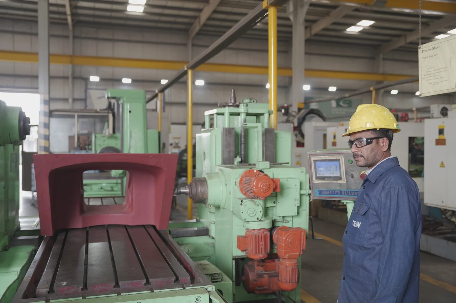 CNC machine shop floor at Chenab Engineering Works in Pakistan